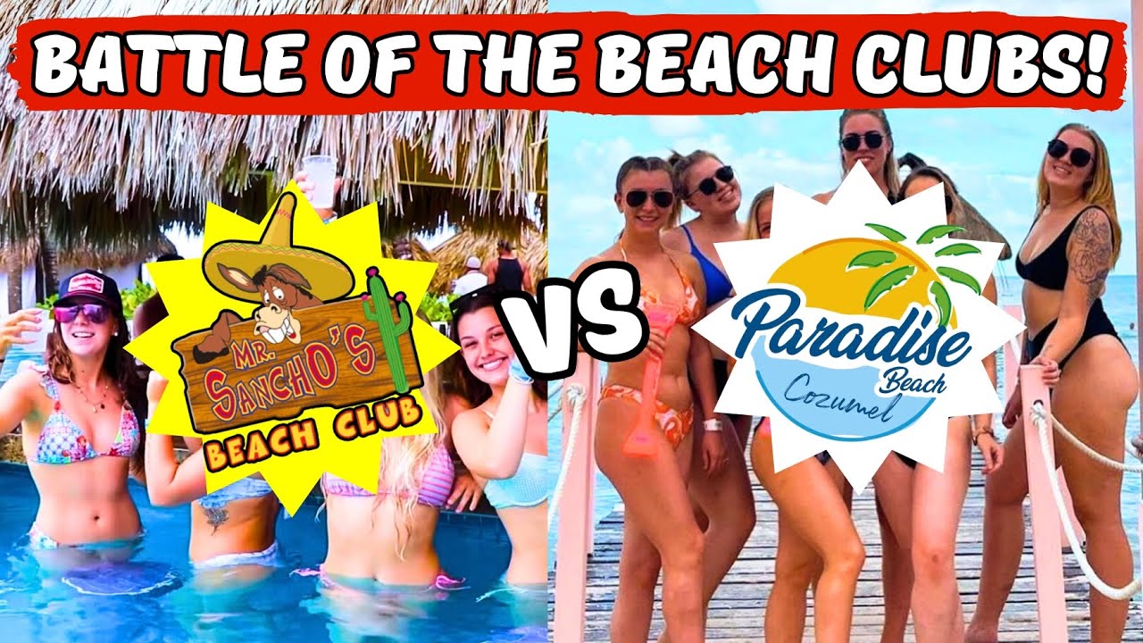 Mr Sancho's vs Paradise Beach | Which is the BEST Beach Club in Cozumel for 2025?