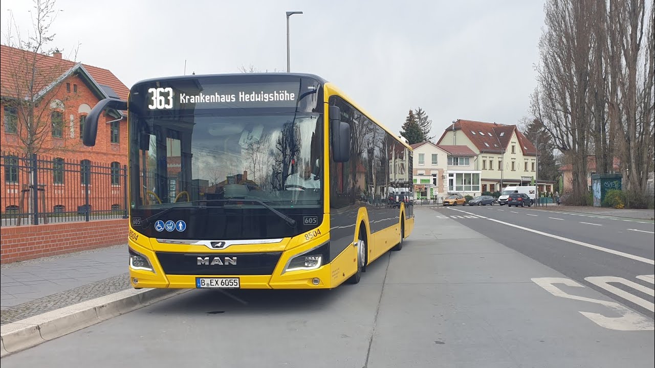 Berlin Bus|Mitfahrt im MAN LC 12 Hybrid auf dem 363 von S Grünau bis Grünau