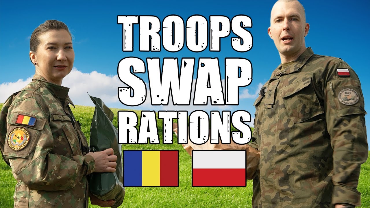 Polish 🇵🇱 and Romanian 🇷🇴 soldiers swap rations