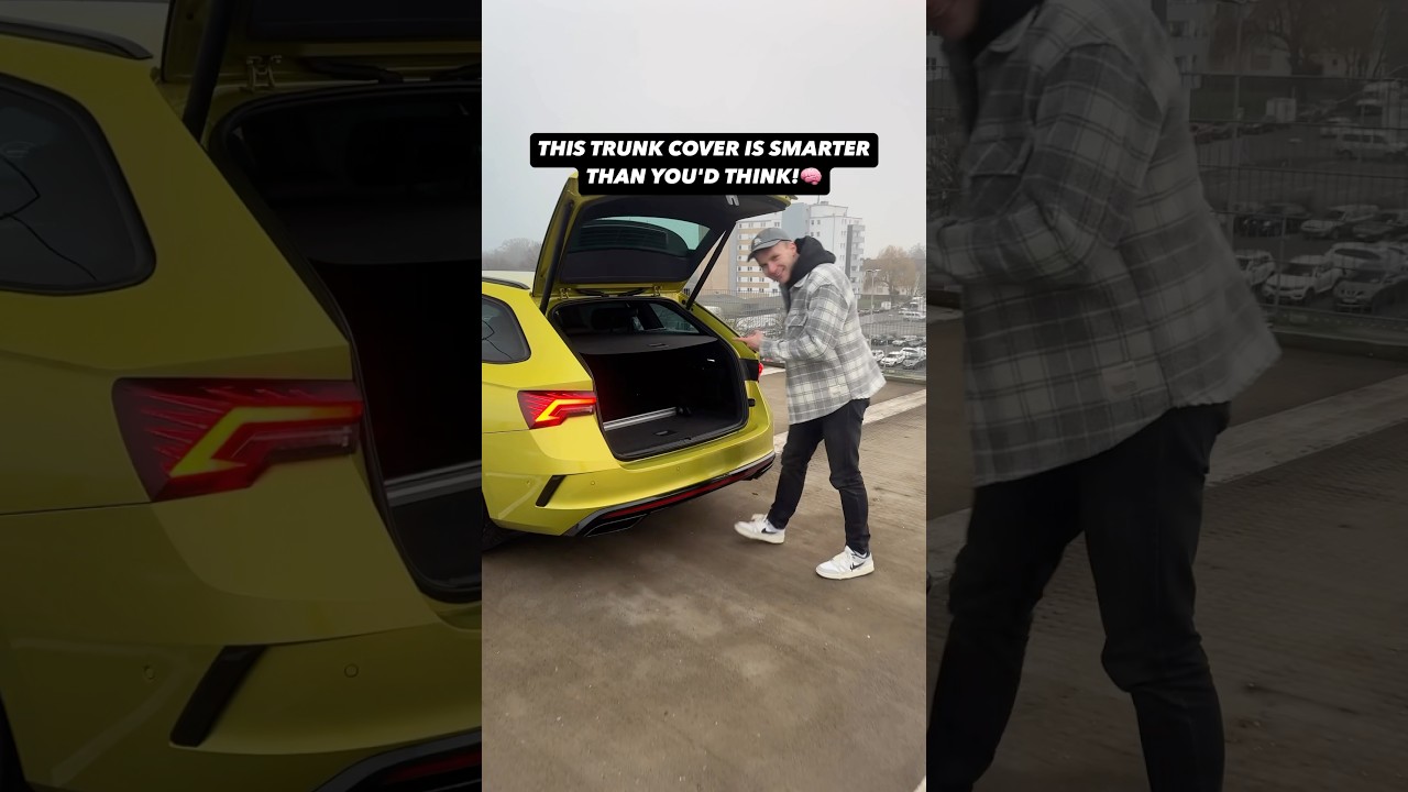 Smart trunk cover in the 2025 &Scaron;koda Octavia RS!🔥 #skoda #octavia #skodaoctavia #octaviars