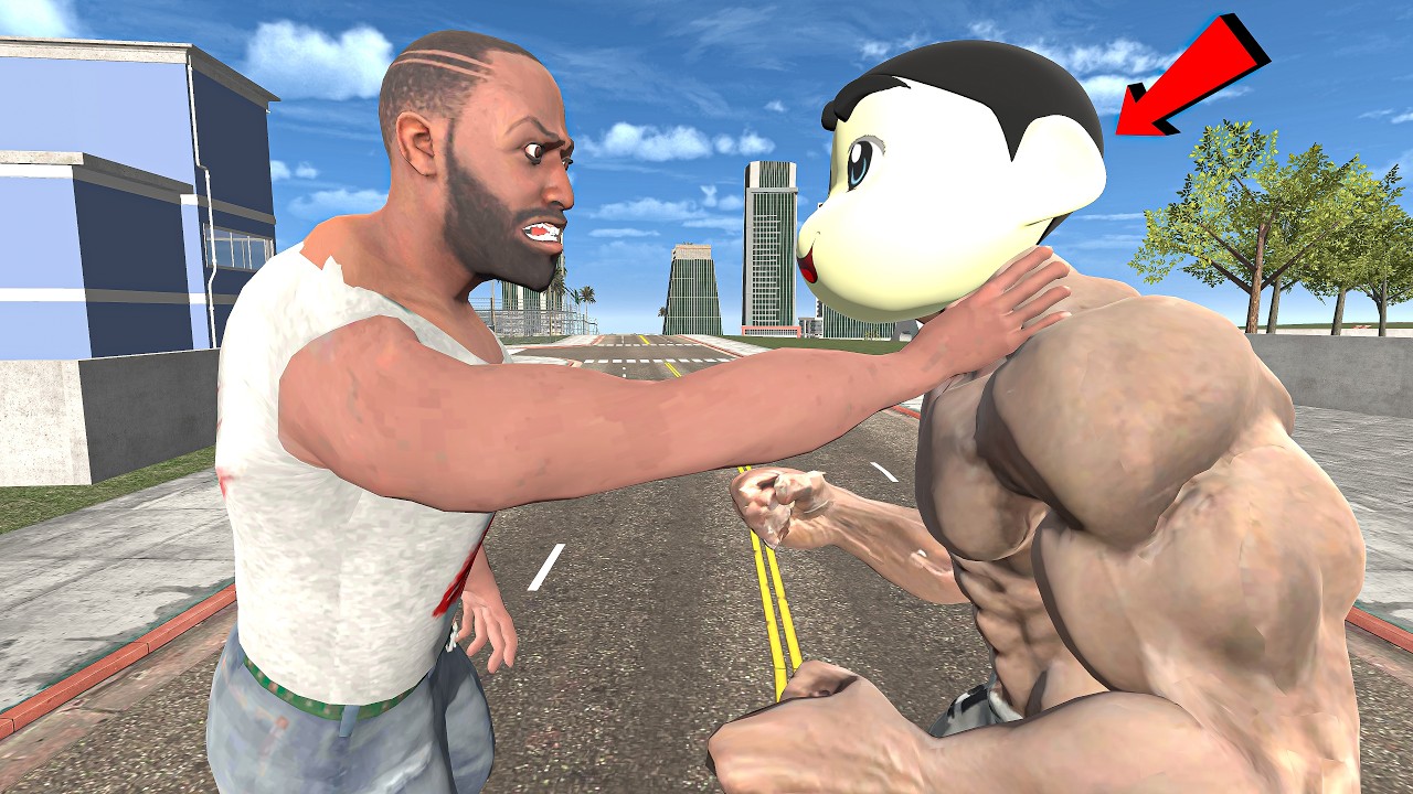 Team Shinchan Vs Team Franklin Slap Challenge In Indian Bike Driving 3d