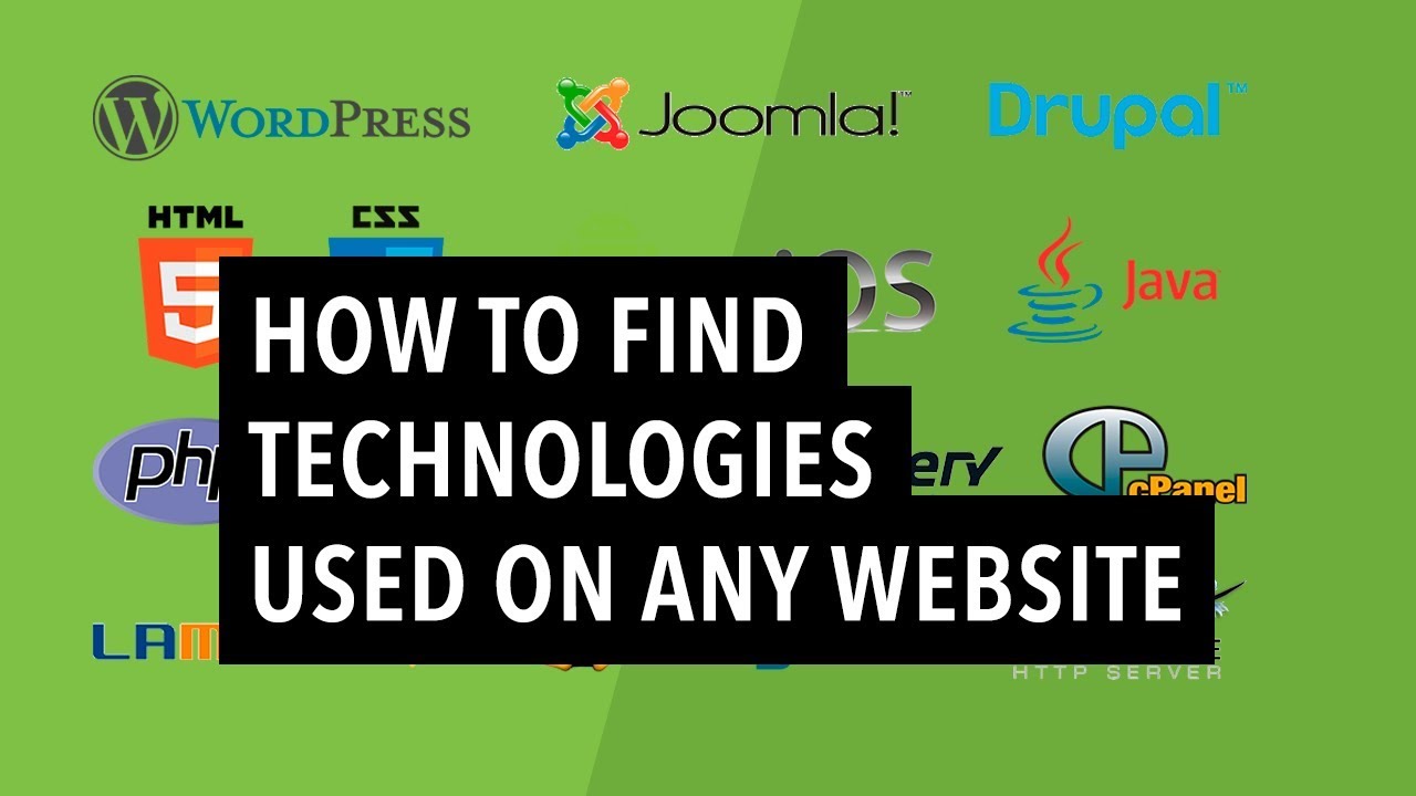How to find Technologies used on any website