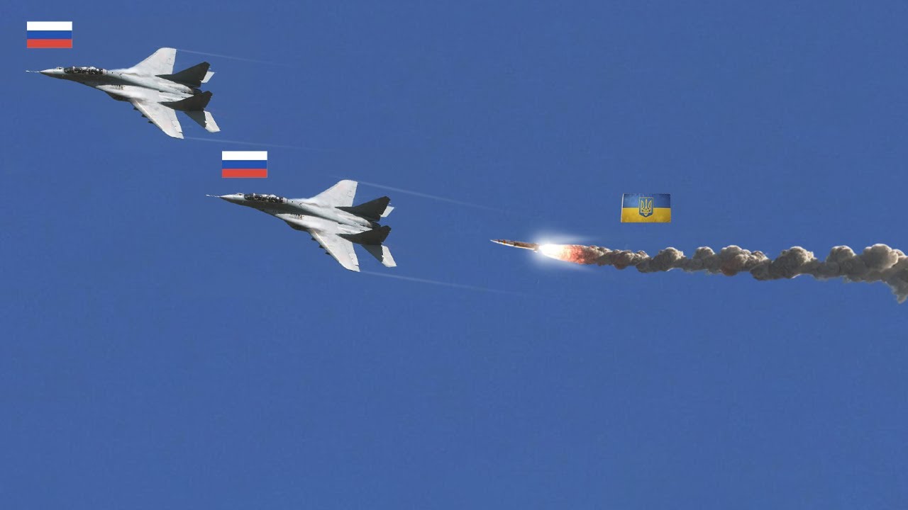 Россия в шоке! Украинская ракета «Патриот» поразила два российских МиГ-29, пилот погиб.