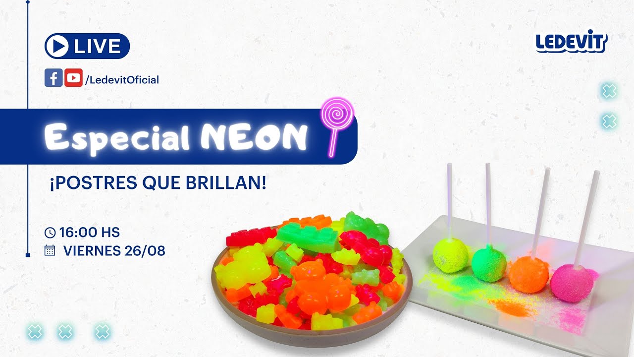 Especial Neón - Postres que brillan
