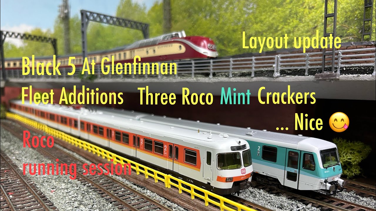 28 June 23 - Layout update, Jacobite Black 5 at Glenfinnan + fleet additions HO running session