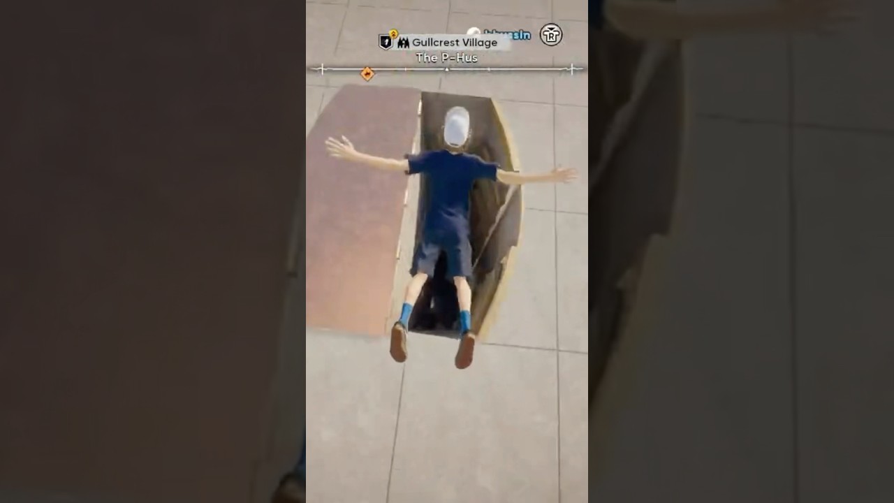 Insane thread the needle spot! #skate #gaming
