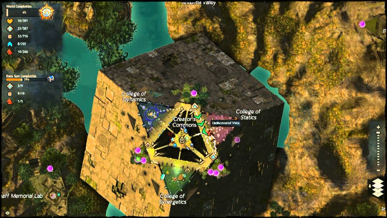 Guild Wars 2 - Rata Sum Vista Points Tutorial