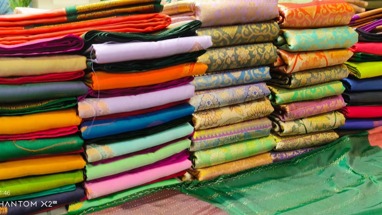 ನಂಬಿ ಬರೀ 180 ಗೆ ರೇಷ್ಮೆ ಸೀರೆಗಳು💥 chickpet banglore wholesale silks sarees kanjivaram bridal silks