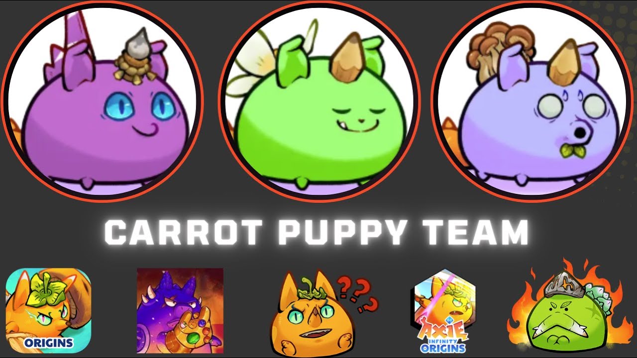 AXIE ORIGIN CLASSIC CARROT PUPPY TEAM EPIC ERA SEASON 13