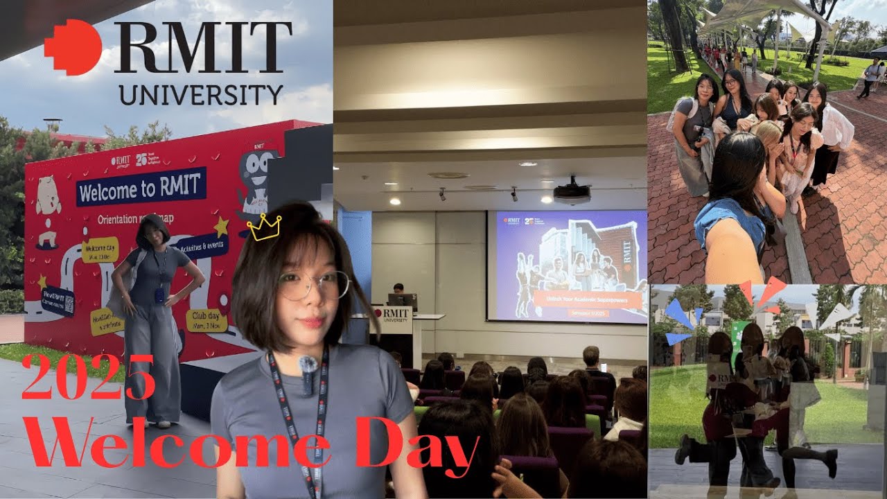 my very first vlog!!! Welcome day của tân sinh viên RMIT SGS🕷️