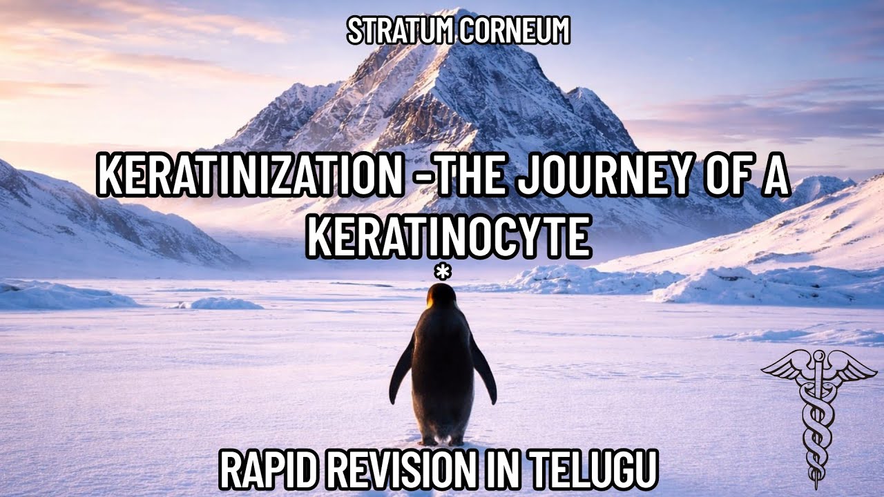 From Stratum Basale to Corneum – Keratinization quick review in TELUGU