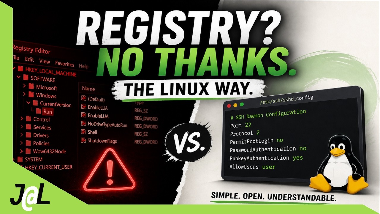 У Windows есть реестр, а у Linux &mdash; нет. Вот почему.
