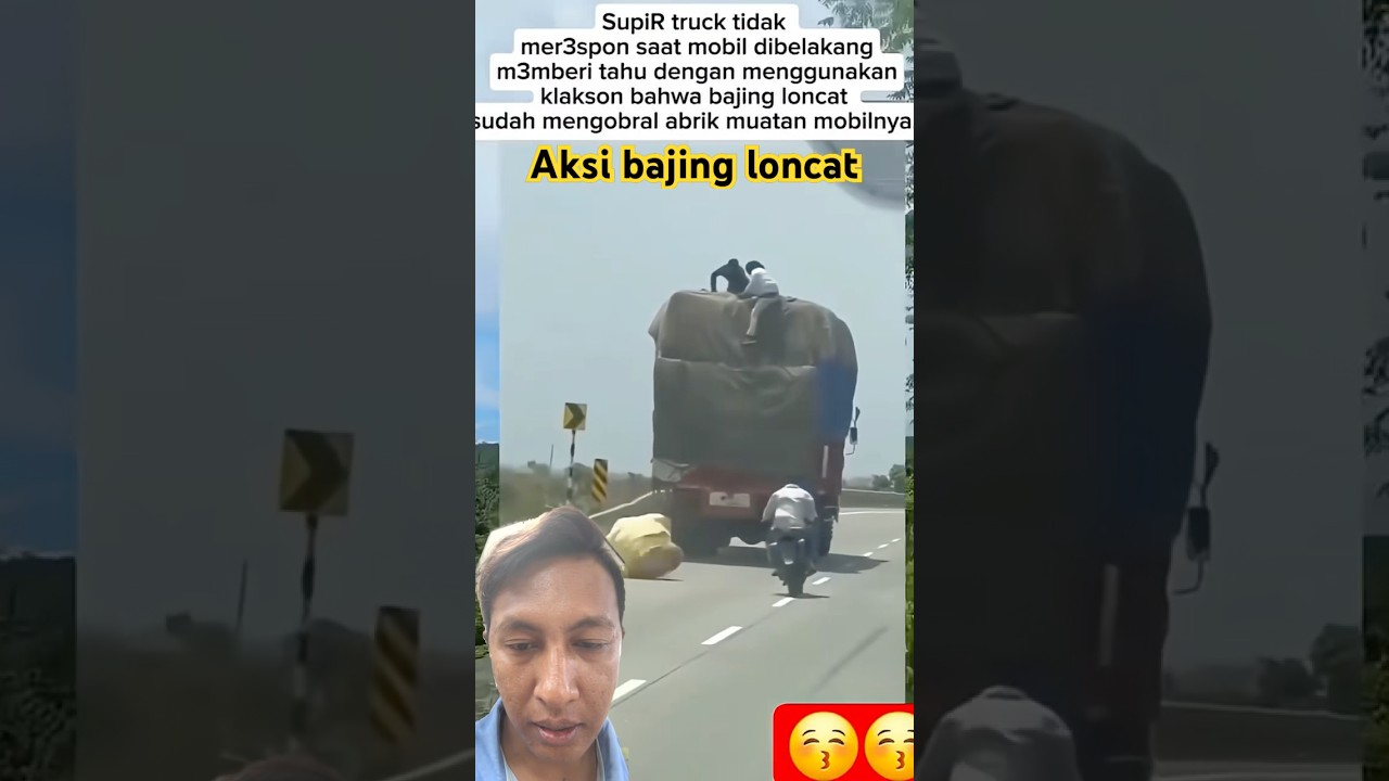 Aksi preman bajing loncat terekam cctv