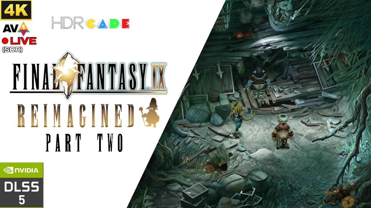 FINAL FANTASY IX REIMAGINED - DLSS5 + Moguri Mod 9 and Kupomail voice 4K 60fps AV1 Livestream Part 2