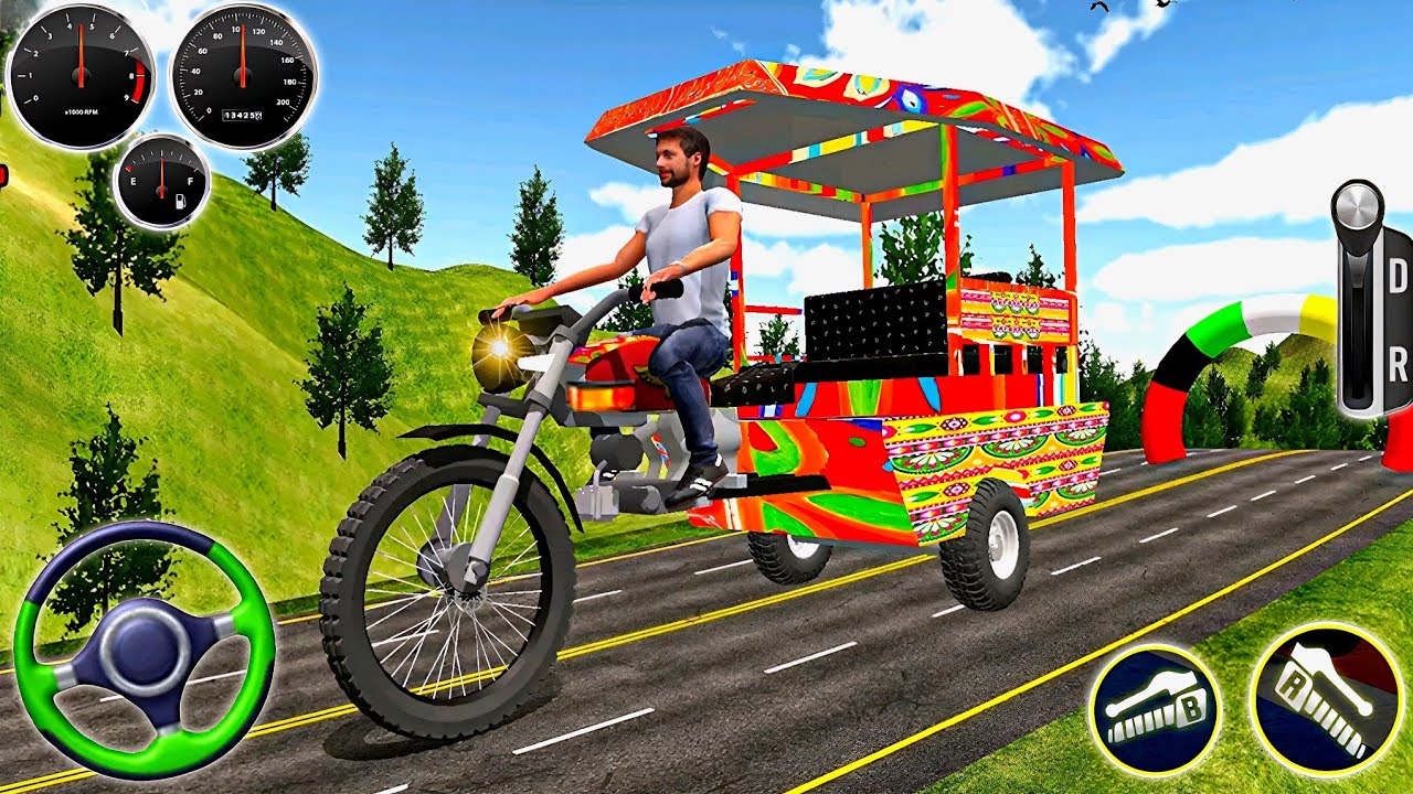 Offroad Tuk Tuk Driving 3D - Chingchi Rickshaw Auto Driver Simulator : Android Gameplay #1