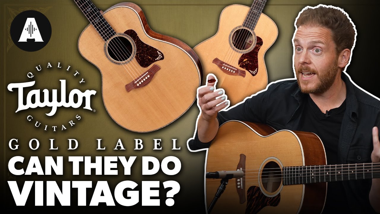 Taylor Gold Label Acoustic Guitars - Vintage Specs, Taylor Playability?!