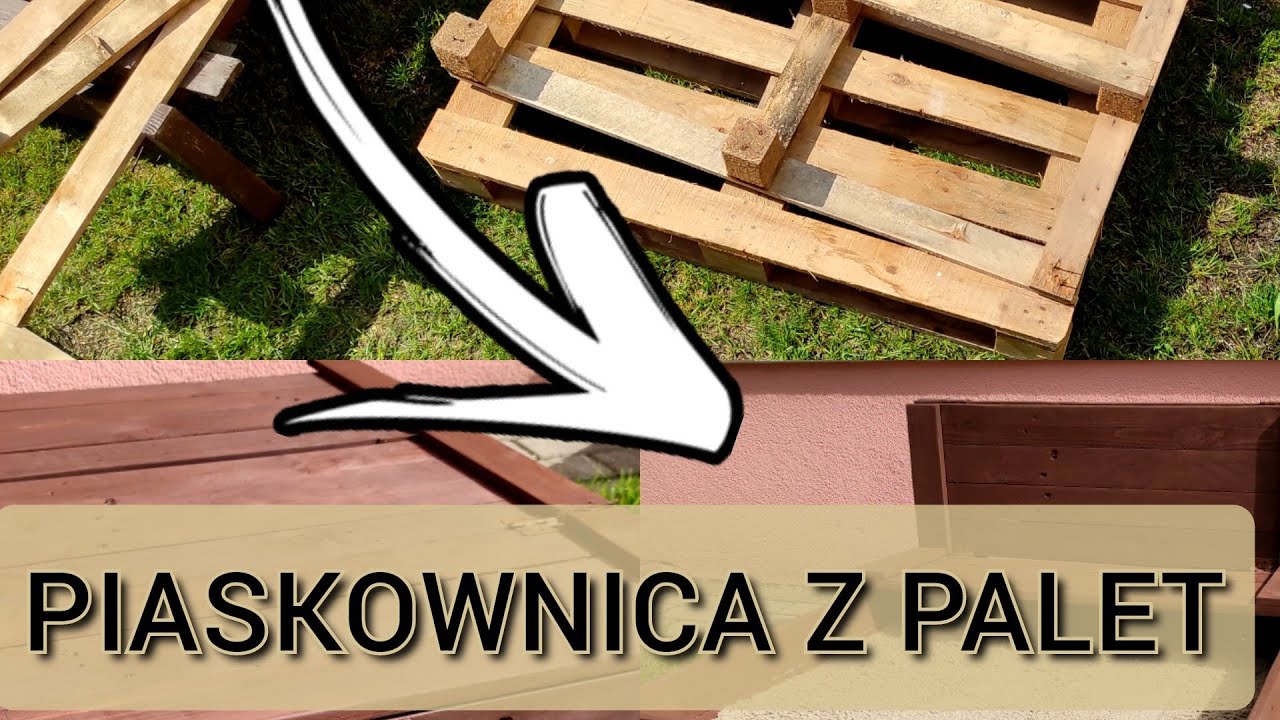 Co można zrobić z palet na ogr&oacute;d? Zamykana piaskownica z ławeczką! JAK WYKORZYSTAĆ STARE PALETY