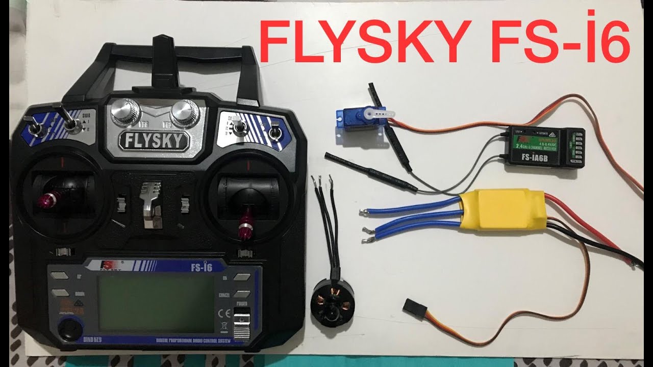 RC Kumanda ESC Motor Bağlantısı flysky fs-i6