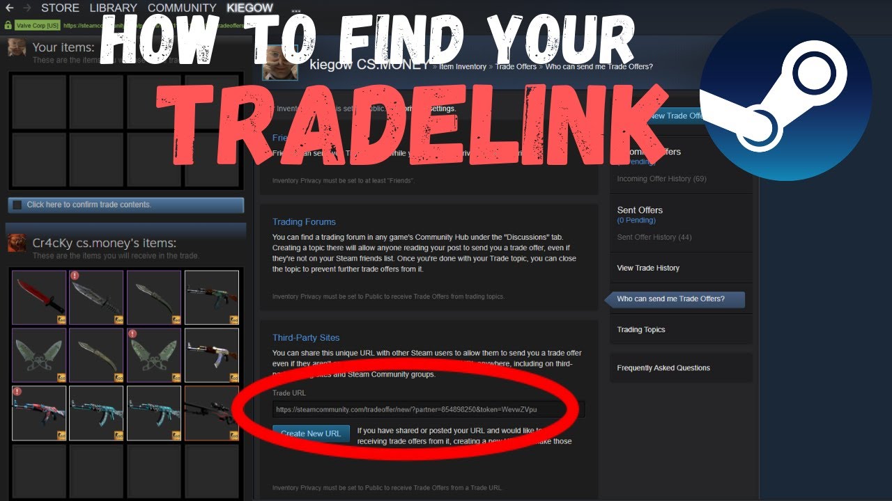 Как найти свою торговую ссылку ✦︎ Steam