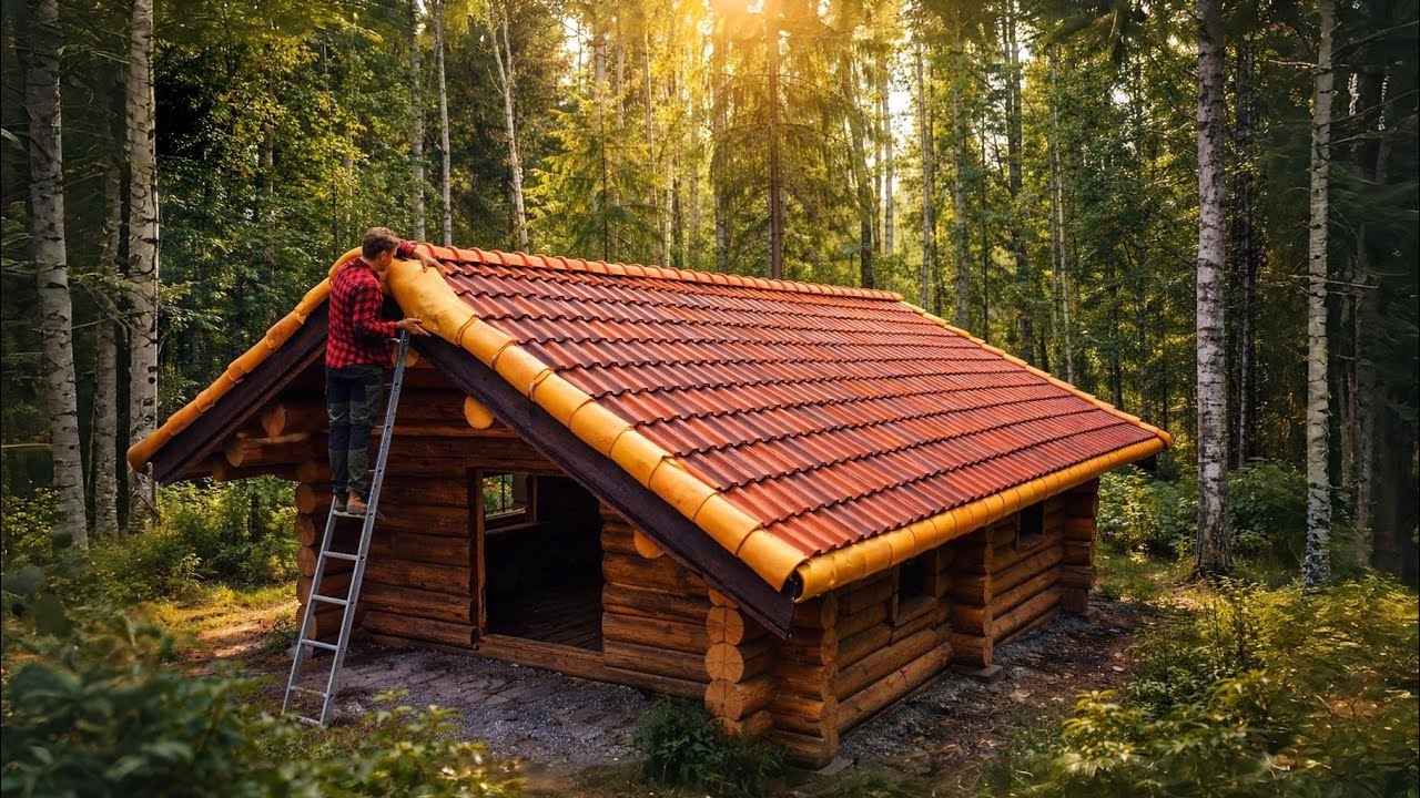 Birch, Logs, and Solitude: A Wilderness Cabin Built by Hand