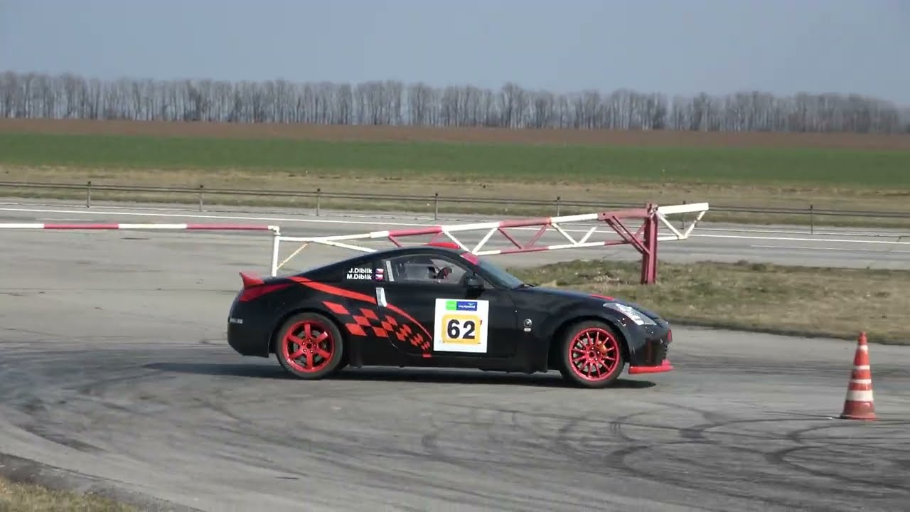 M. Diblík (Nissan 350Z) - Slalom Vyškov 26.3.2022