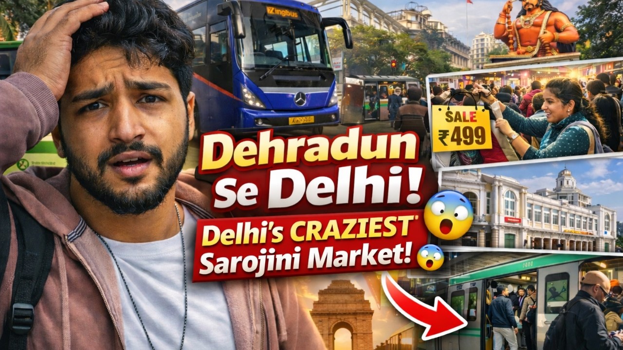 I Visit Delhi’s Most Famous Market 😍 Sarojini + Connaught Place