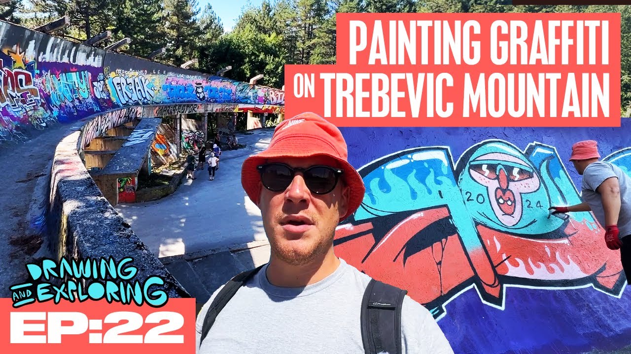 I Paint Graffiti on ABANDONED Olympic Ruins in Sarajevo