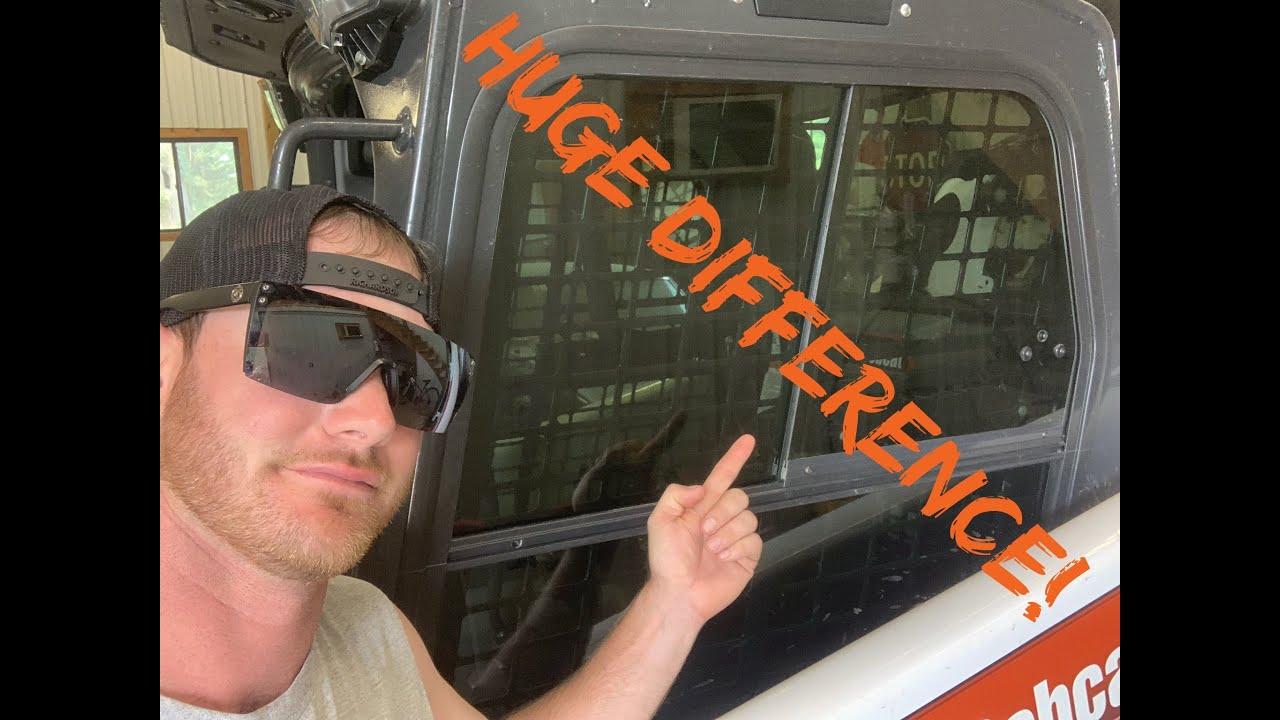 Removing my skidsteer windows for tint