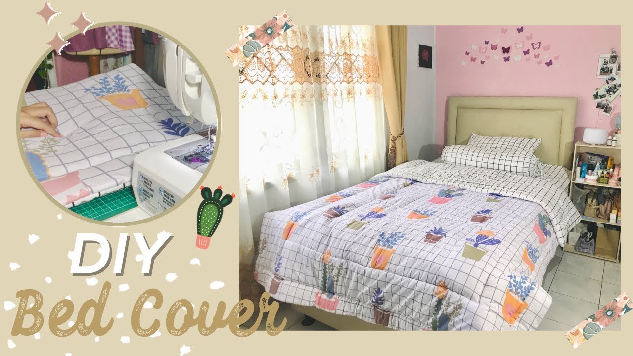 #DIY Aesthetic Bed Cover Mudah dan Murah | Bed Comforter/Blanket