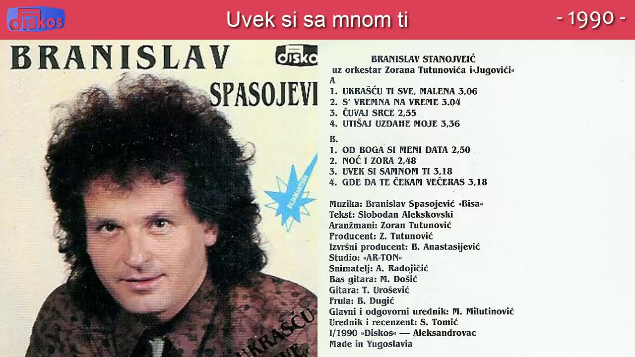 Branislav Spasojevic Bisa - Uvek si sa mnom ti - (Audio 1990)