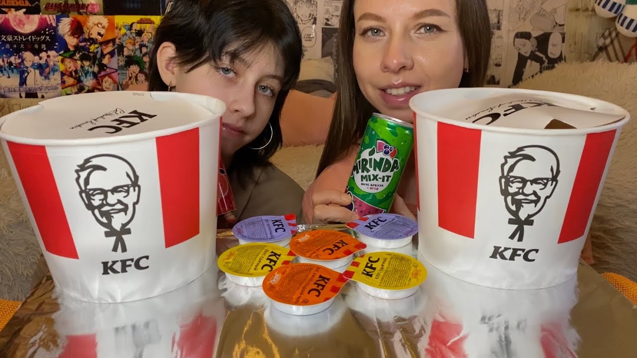ЧЕЛЛЕНДЖ НЕ ЗАПИВАЯ🍗KFC/ОСТРЫЕ КРЫЛЫШКИ/ НОЖКИ/ СТРИПСЫ/ КТО БОЛЬШЕ СЪЕСТ/ CHALLENGE