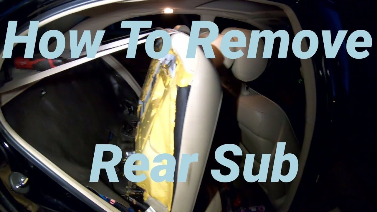 How To Remove Gs300 OEM Rear subwoofer