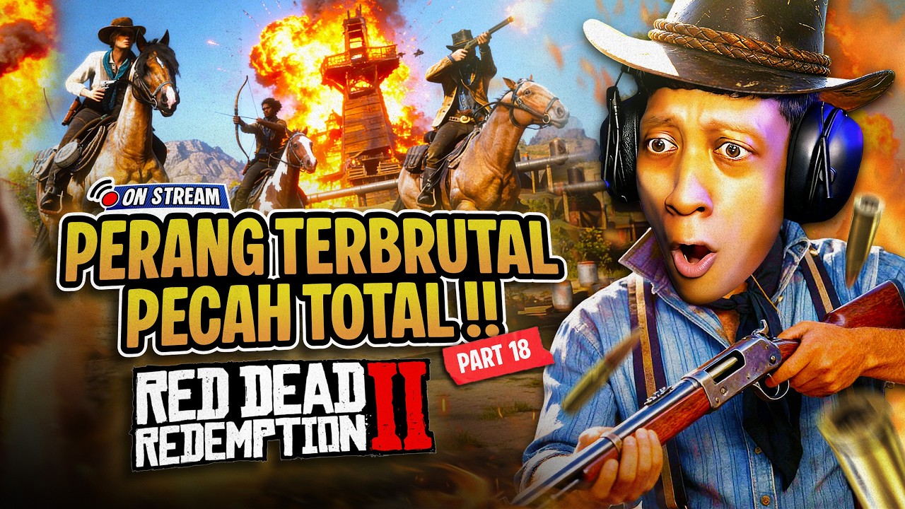 Perang Brutal GILA-GILAAN!! - Red Dead Redemption 2 Indonesia Gameplay (PART 18) PC