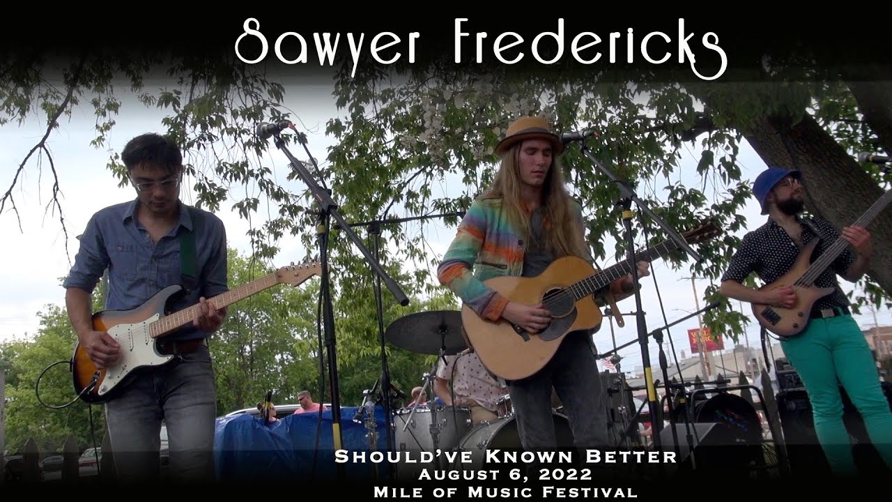Sawyer Fredericks performs Should've Known Better August 6, 2022, Mile of Music Festival