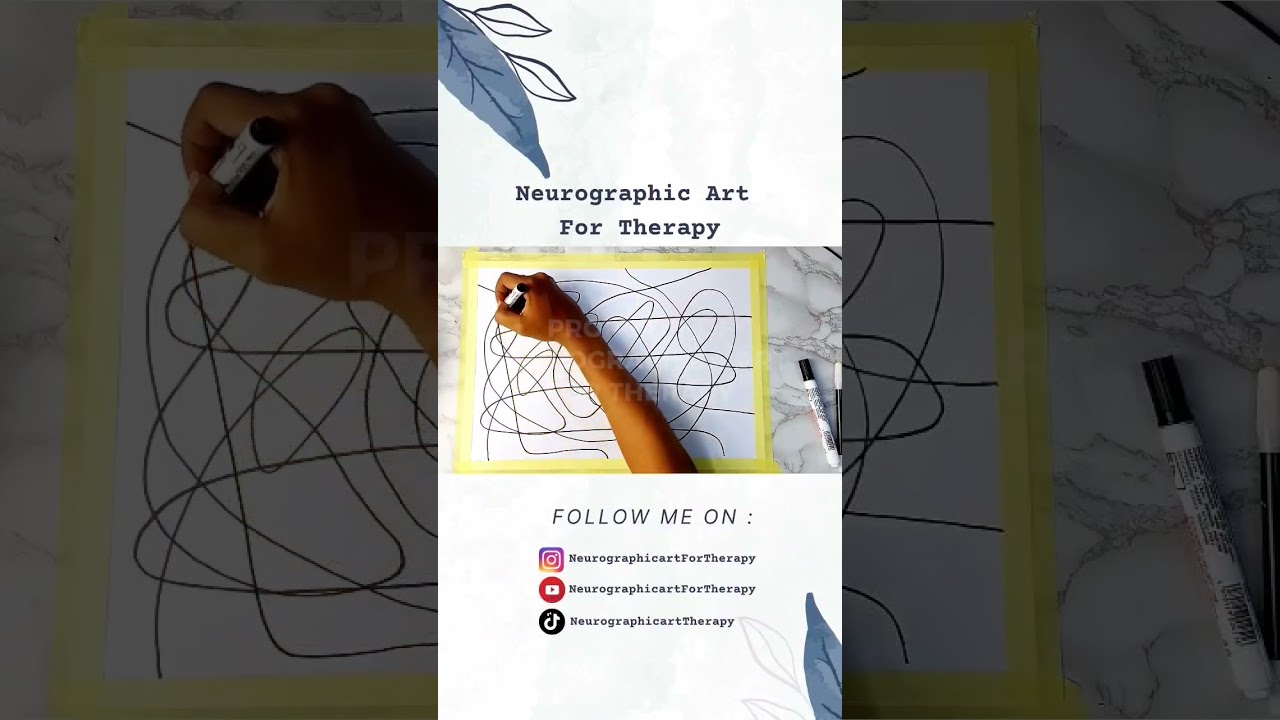 Exploring Neurographic Art to process Anxiety and Overthinking #shorts #video #62