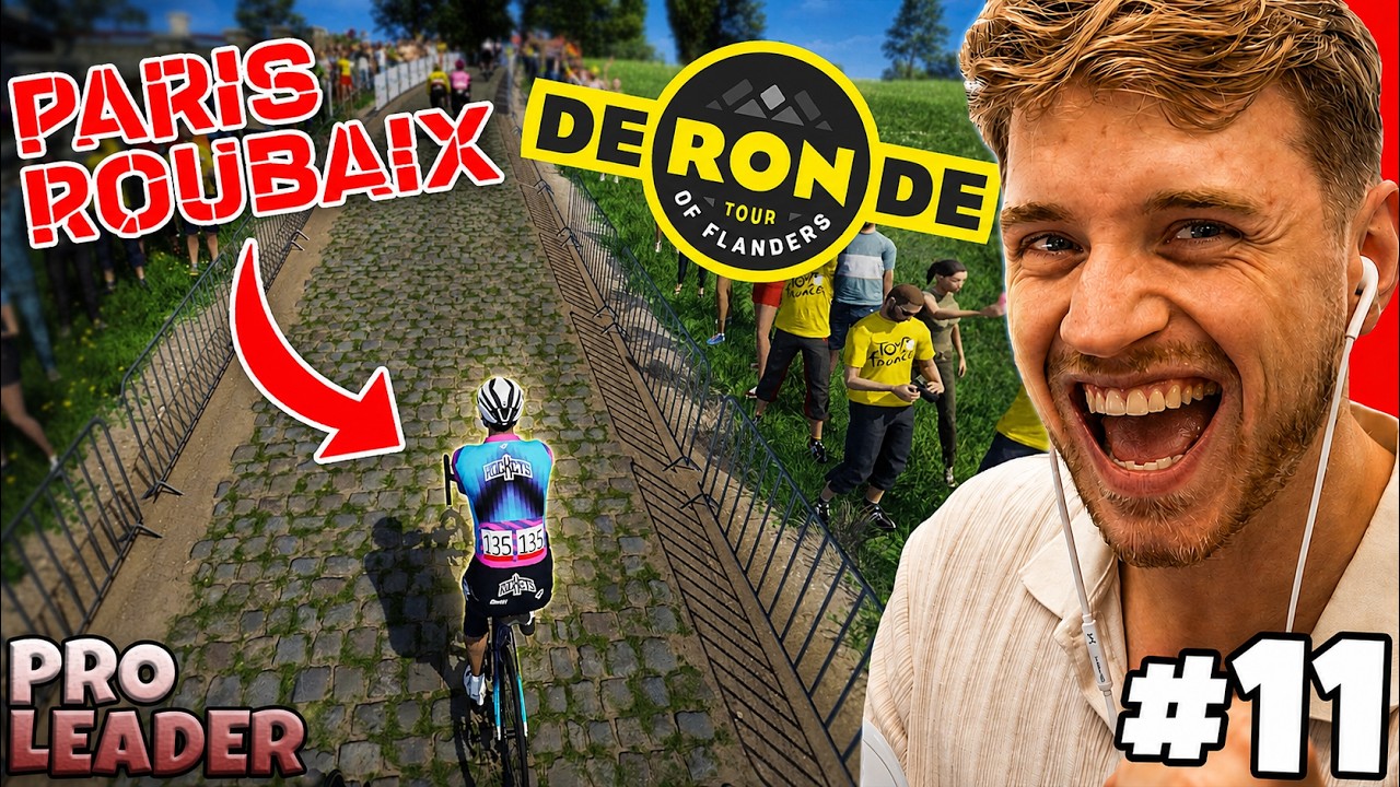 Мой дебют на &laquo;Париж &mdash; Рубе&raquo; и &laquo;Туре Фландрии&raquo;!! &mdash; Pro Leader #11 | Игра Tour De France 2026 PS5
