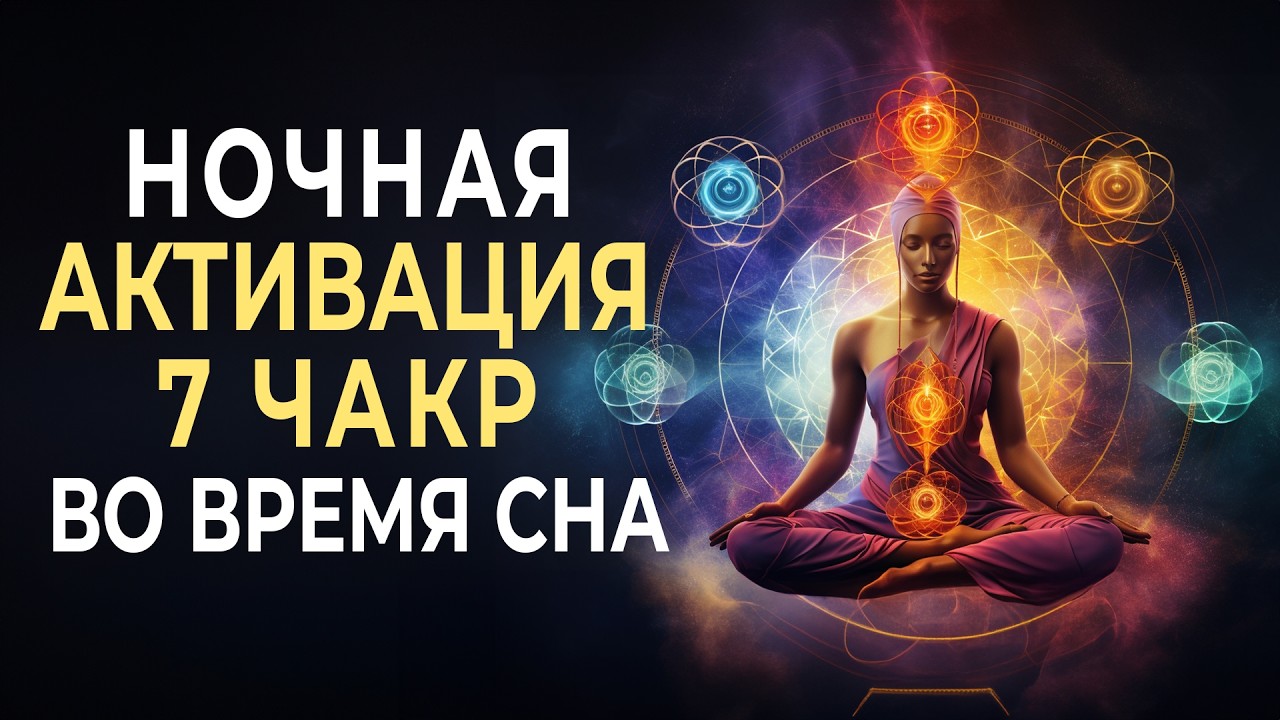 Полная Активация 7 Чакр во Время Сна + 7 Уникальных Частот для Полного Энергетического Очищения 🧘&zwj;♂️