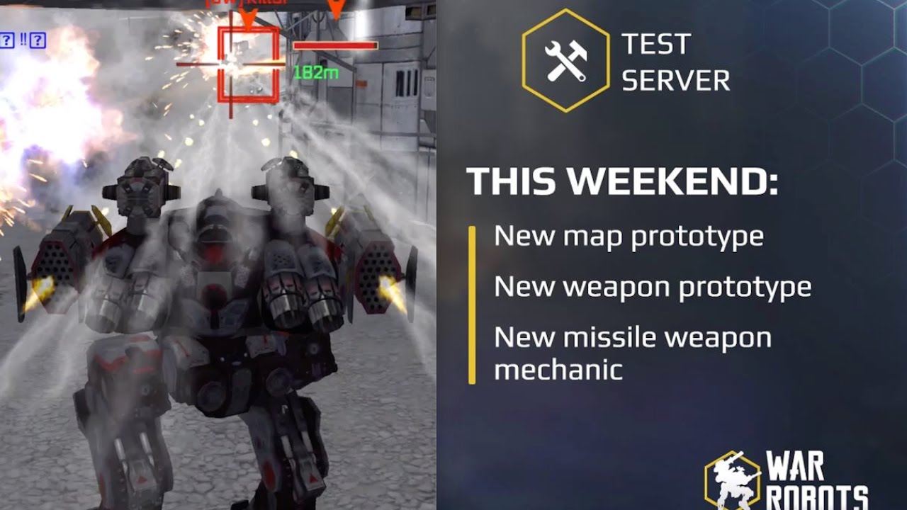 War Robots: 1.1 Million Damage with Auto-Reloading Rockets! (Test Server 2.9)