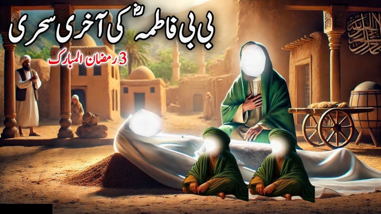 Hazrat Bibi Fatima RA ki Akhri Sehri | Muhammad ﷺ ki Beti ki wafat |Islamic waqiat| 