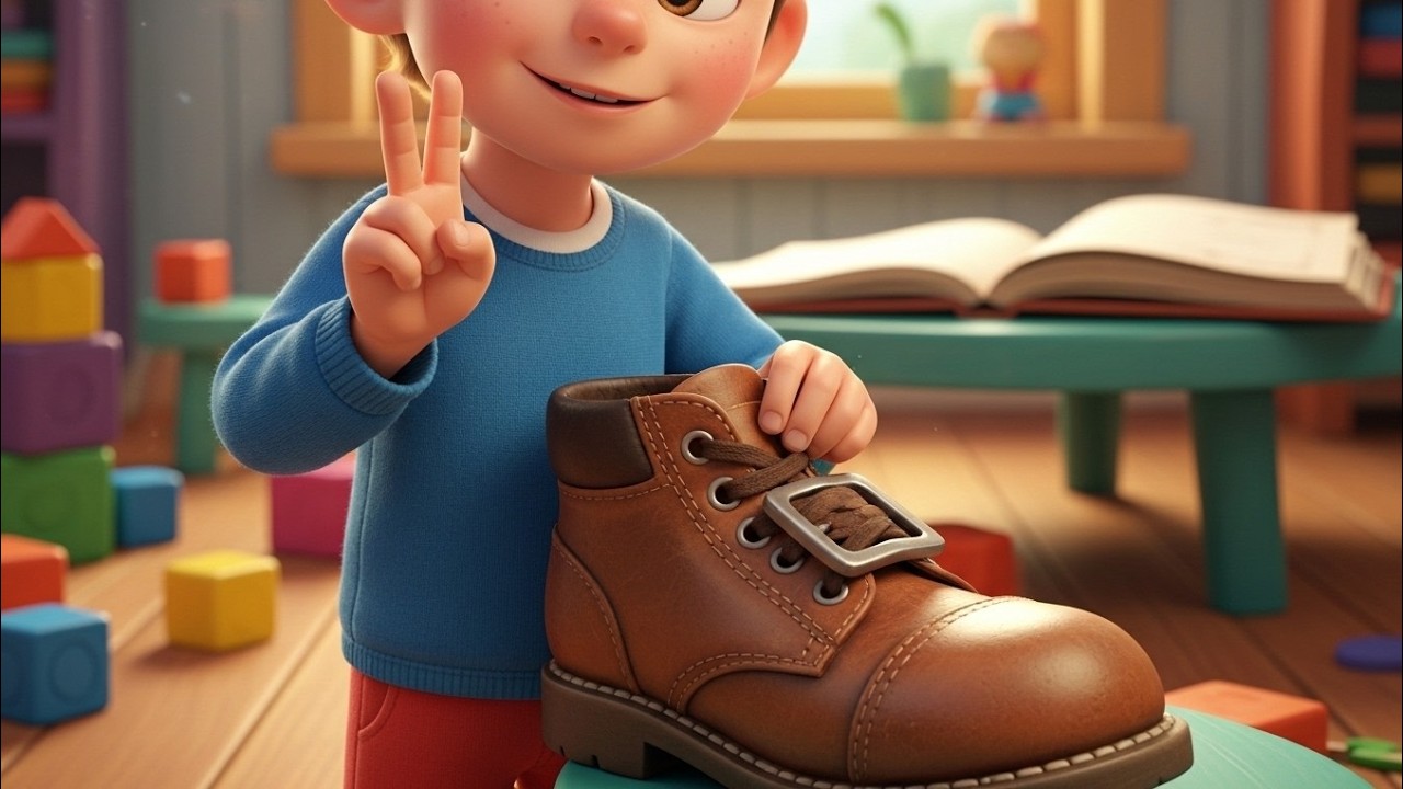 1 1 2 Buckle My Shoe 👞🎵 | Classic Counting Nursery Rhyme for Kids | Sing & Learn Numbers