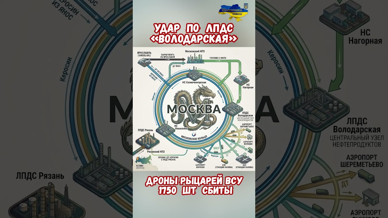 Атаки Дронов Москва: 1750 БПЛА сбиты! Горит Пожар ЛПДС Володарского! Центр снабжения топливом Москвы