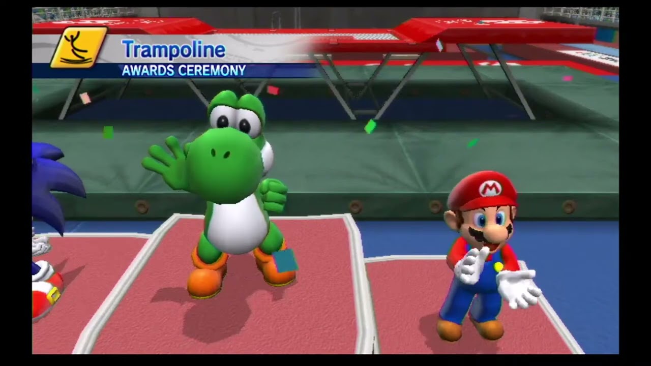 Mario & Sonic at the Olympic Games - Trampoline (All Characters)