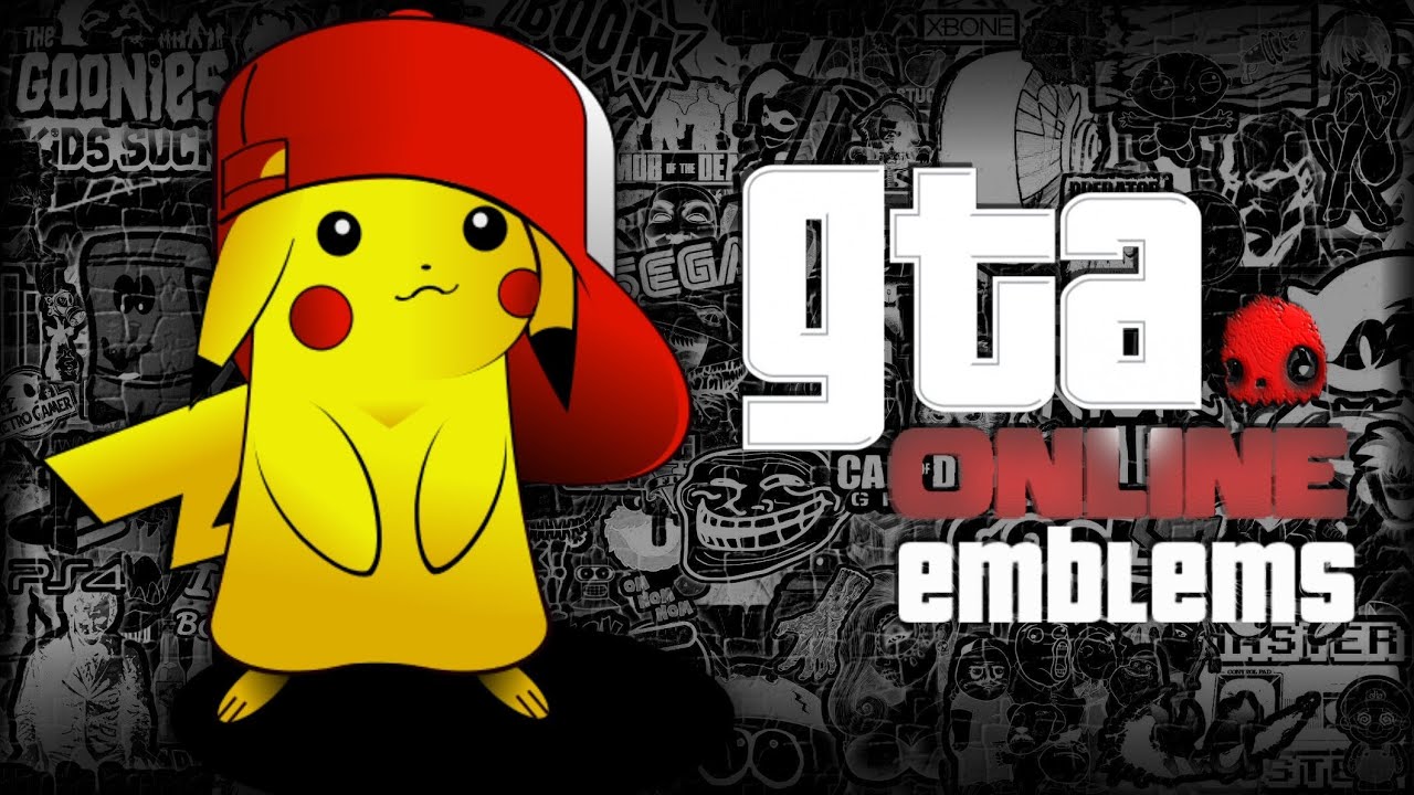 GTA V - Pikachu ( Pokemon ) - Emblem Tutorial ( Grand Theft Auto 5 ) Screetch2009