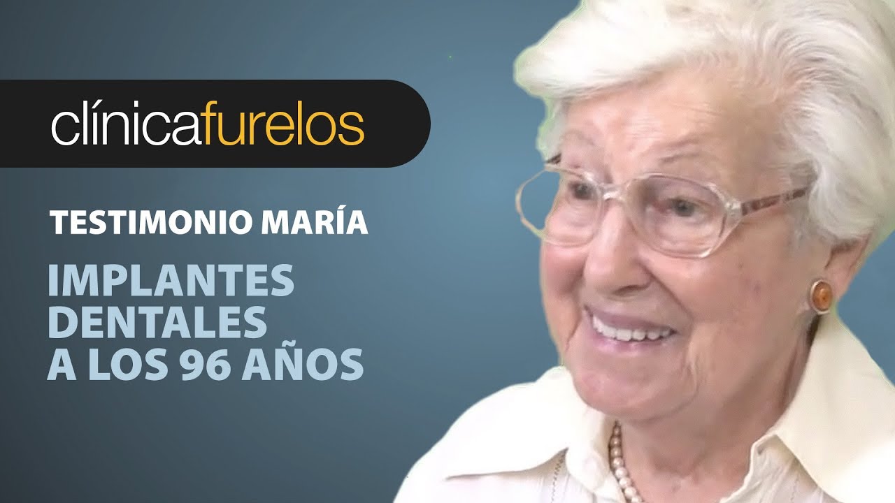 María 96 años. Implantes dentales en edad avanzada