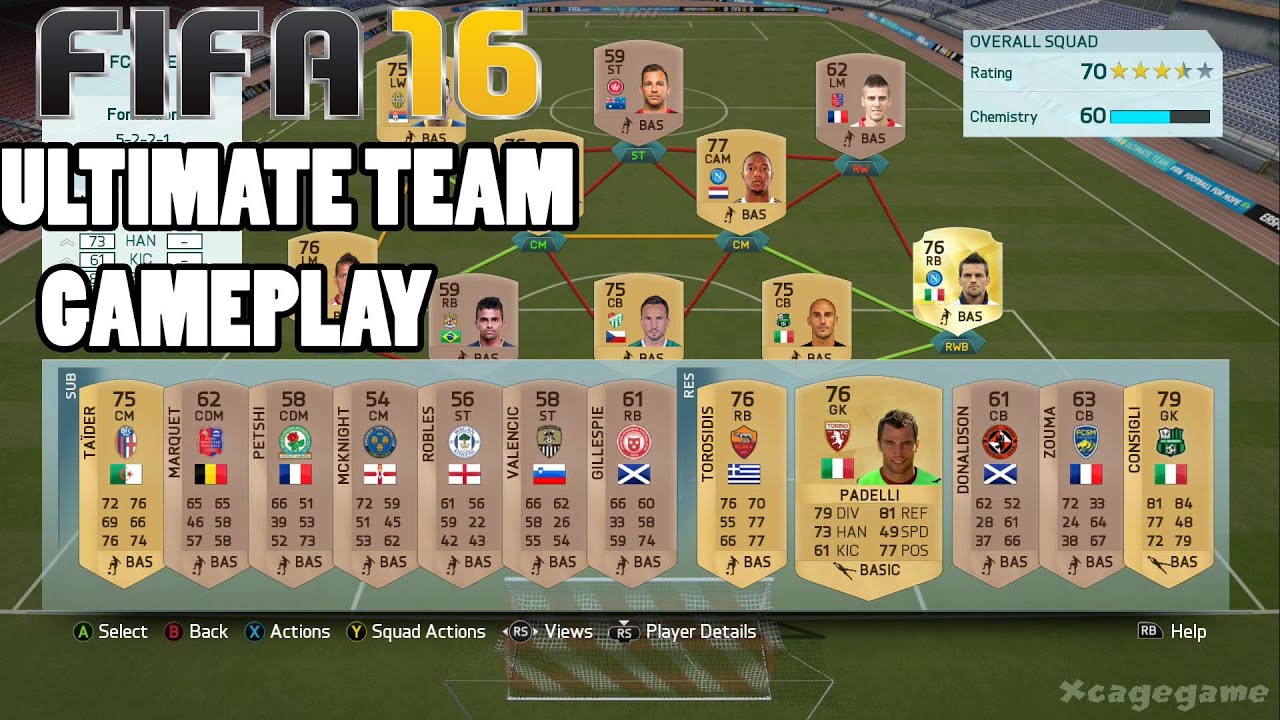 FIFA 16 Ultimate Team Gameplay - Online [ HD ]