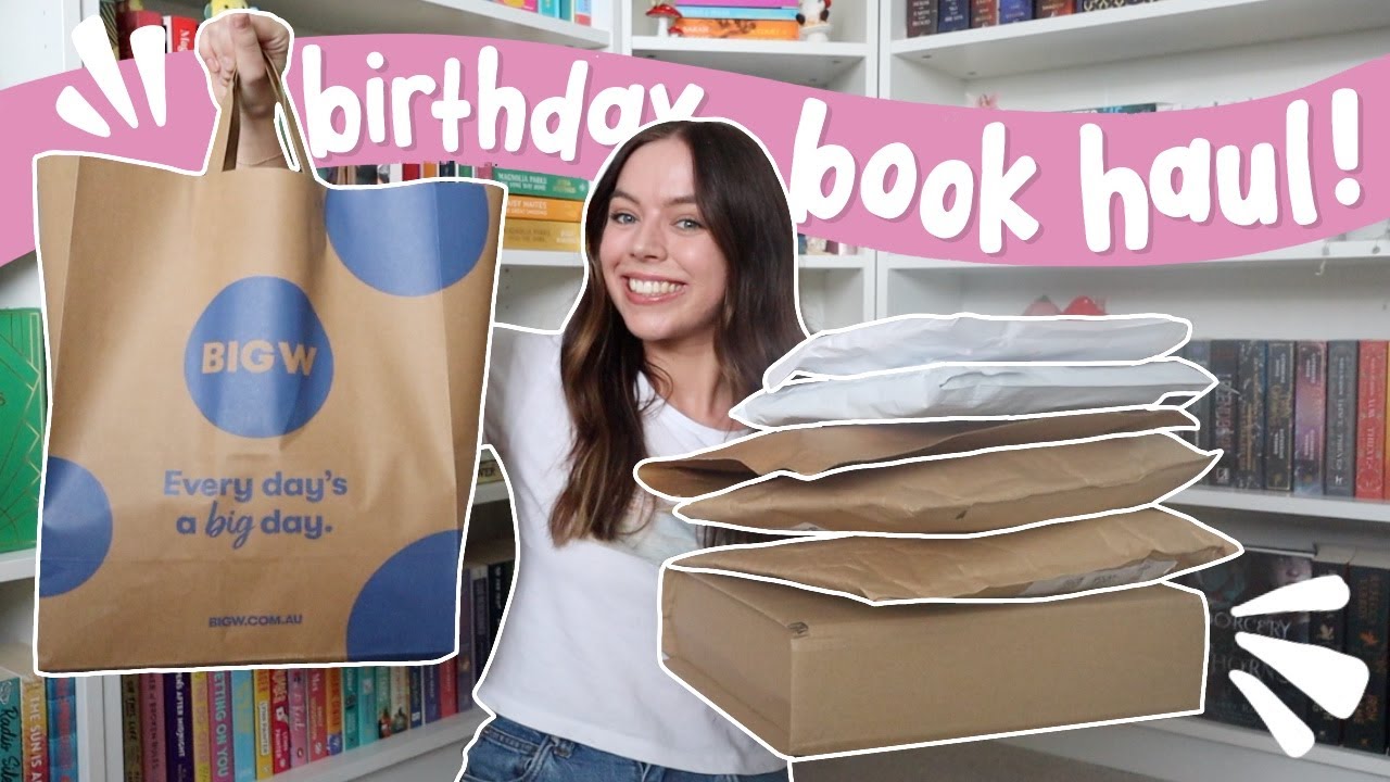 HUGE birthday book unboxing!! 📚📦 [book haul]