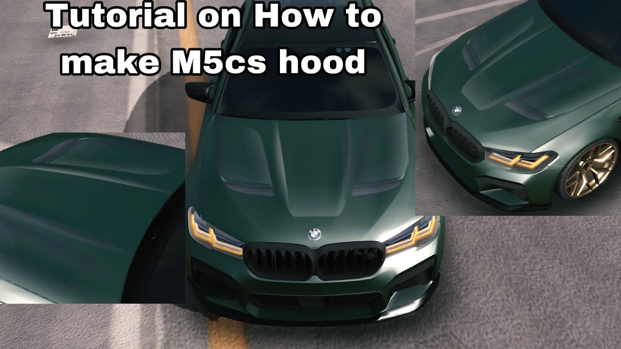 How to make M5cs hood in car parking multiplayer