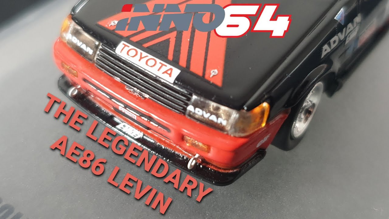 UNBOXING and REVIEW Inno 64 Toyota Corolla AE86 Levin | with Advan Livery (not trueno)