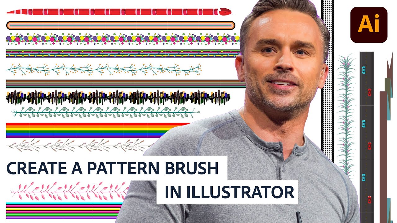 Как создавать бесшовные узорчатые кисти в Illustrator