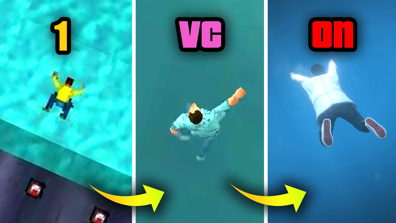 DROWNING In GTA Games (Evolution)